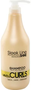 Stapiz Sleek Line Waves&Curls Szampon do włosów kręconych, falowanych i puszących się 1000ml - Szampony do włosów - miniaturka - grafika 1
