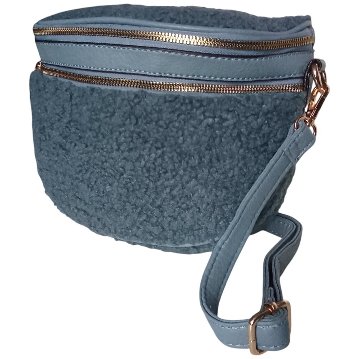 Torebka Damska Nerka Na Ramię - Mała Listonoszka Miejska Niebieski