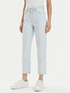 Spodnie damskie - Tommy Hilfiger Jeansy Classic WW0WW41312 Niebieski Straight Fit - miniaturka - grafika 1