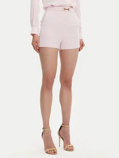 Elisabetta Franchi Szorty materiałowe SH-007-51E2-V240 Różowy Regular Fit - Spodenki damskie - miniaturka - grafika 1