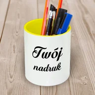 Długopisy - Ceramiczny pojemnik na długopisy z Twoim nadrukiem - miniaturka - grafika 1