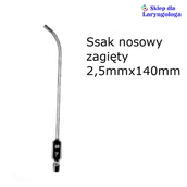 Akcesoria medyczne - Ssak nosowy zagięty 2 08-122 Metech - miniaturka - grafika 1