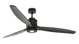 Energooszczędny wentylator sufitowy z oświetleniem LED i pilotem Airfusion Akmani Black 152 cm - Wentylatory sufitowe - miniaturka - grafika 1