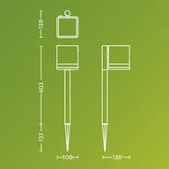 Lampy ogrodowe - Philips Lampa z grotem ziemnym LED Virona, czarna, IP44 - miniaturka - grafika 1