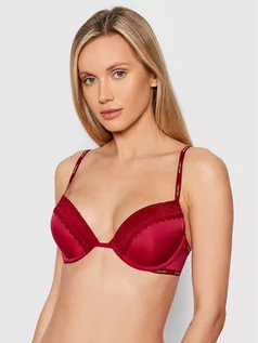 Biustonosze - Calvin Klein Underwear Biustonosz push-up 000QF5145E Bordowy - grafika 1