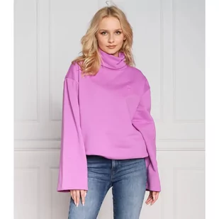 Karl Lagerfeld Bluza ikonik2.0 high neck | Oversize fit - Bluzy damskie - miniaturka - grafika 1