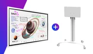 Monitory reklamowe i wyświetlacze - Samsung Flip Pro 65" WM65B z celexon Seoul wózkiem - miniaturka - grafika 1