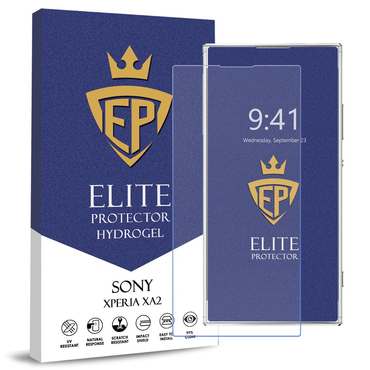 FOLIA 5D CAŁY EKRAN NA TELEFON DO SONY XPERIA XA2 HYDROŻELOWA ORYGINAŁ