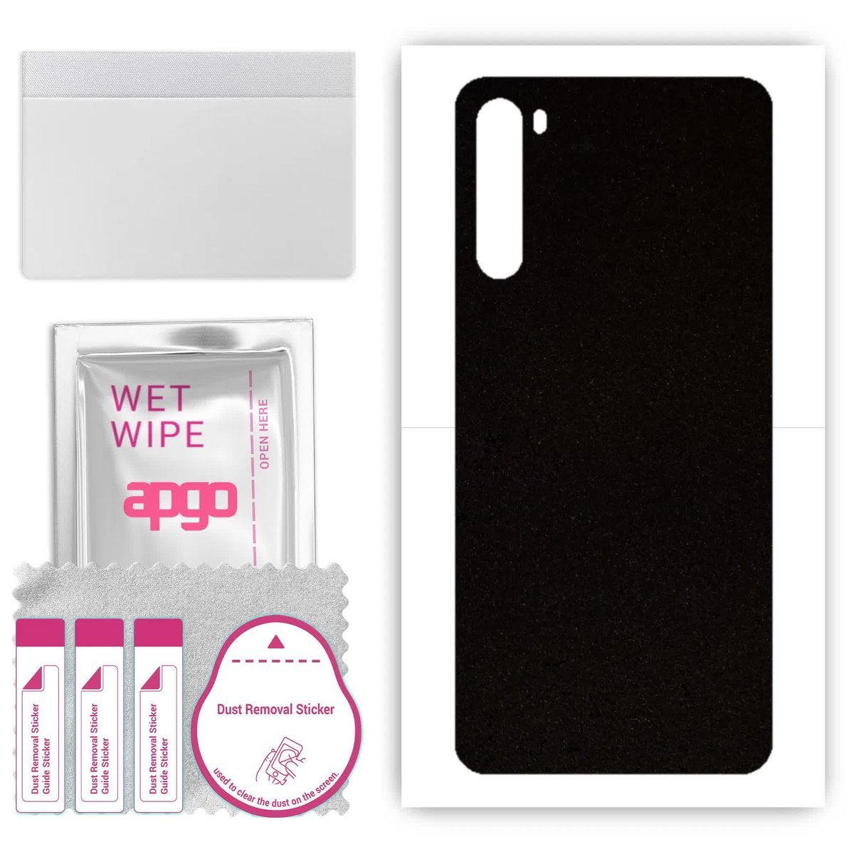 Folia naklejka skórka strukturalna na TYŁ Zamsz do Redmi Note 8 (2021) - Zamsz Czarny - apgo SKINS