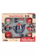 Zabawy w naśladowanie dorosłych - Zestaw naczyń serwis śniadaniowy Deluxe Kitchen Set 1009132 - miniaturka - grafika 1