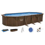 Baseny ogrodowe - Basen owalny + zestaw Hydrium o stalowych ścianach 7,3 x 3,6 x 1,3m - BESTWAY 561CW - miniaturka - grafika 1
