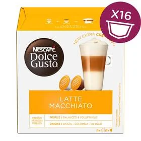 Nescafe DOLCE GUSTO DOLCE GUSTO Latte Macchiato 16 kapsułek - Kawa w kapsułkach i saszetkach - miniaturka - grafika 2
