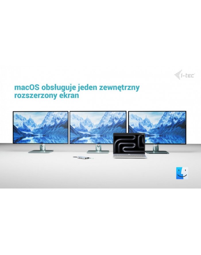 i-tec Stacja dokująca USB-C Meatl Nano 3x Display DP HDMI Power Delivery 100 W C31NANOTRIDOCKPD