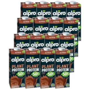Alpro Napój sojowy wysokobiałkowy Czekoladowy Zestaw 16 x 1 l - Napoje roślinne - miniaturka - grafika 1
