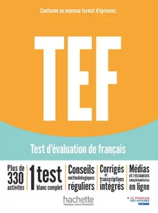 TEF. Test d&#039;evaluation de francais. Podręcznik + Audio online - Książki do nauki języka francuskiego - miniaturka - grafika 1