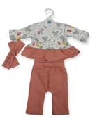 Bluzki dla niemowląt - Zestaw Bluzki I Spodnie Z Opaska na głowę - miniaturka - grafika 1