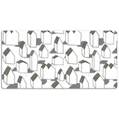 Podkładki na biurko - Podkładka na biurko z nadrukiem Rysowane domy 120x60 cm - miniaturka - grafika 1