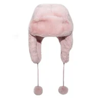 Czapki dla dzieci - Rockahula Kids - czapka zimowa futerko Teddy Fur Dusky Pink 7 - 10 lat - miniaturka - grafika 1