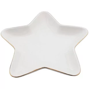 Vilde Talerzyk świąteczny gwiazda porcelanowy taca patera talerz święta Boże Narodzenie 18 cm - Tace i patery - miniaturka - grafika 1