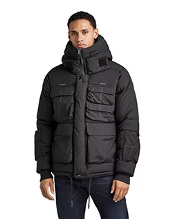 Kurtki męskie - G-STAR RAW Field Hooded Puffer kurtka męska, Czarny (Dk Black D199-6484), XL - grafika 1