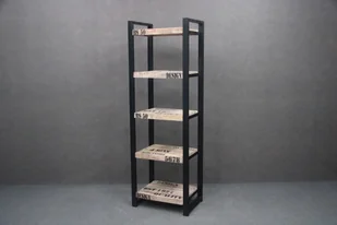 Regał Factory #108 Mango Z Nadrukiem I Metal 60X40X181 Cm B 2050 - Regały - miniaturka - grafika 1