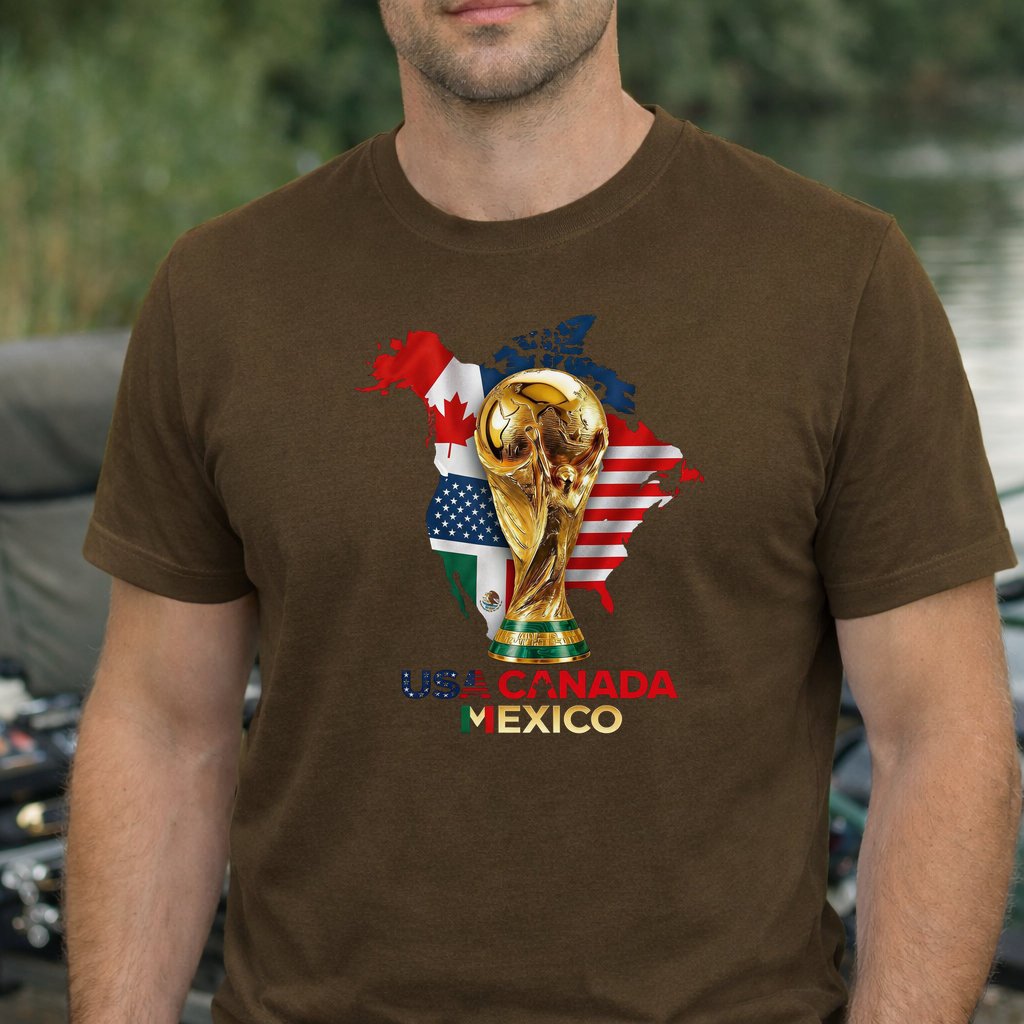 Koszulka WORLD CUP 2026 kolor brązowy rozmiar 3XL