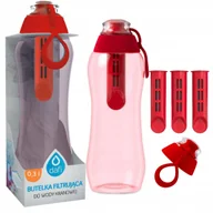 Butelki filtrujące - Dafi zestaw butelka Soft czerwona 0,3 + 4 filtry nakrętka - miniaturka - grafika 1