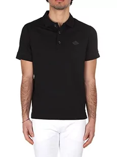 Replay Męska koszulka polo z krótkim rękawem z bawełny, 098 BLACK, L - Koszulki męskie - miniaturka - grafika 1