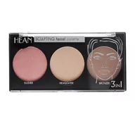 Bronzery i konturowanie twarzy - HEAN SCULPTING FACIAL PALETTE Paletka do modelowania twarzy 3 kolory - - miniaturka - grafika 1