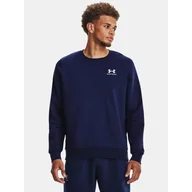 Bluzy męskie - Bluza fitness męska UNDER ARMOUR UA Icon Fleece Crew - miniaturka - grafika 1