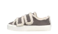 Śniegowce damskie - inuikii shearling low velcro grey - miniaturka - grafika 1