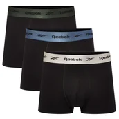 Majtki męskie - Bielizna męska Reebok 150963PKA RBK TRUNKS ADIR Czarna - miniaturka - grafika 1