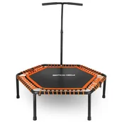 Trampoliny - Spokey Trampolina fitness z uchwytem JUMPER MINI - miniaturka - grafika 1