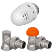 Głowice termostatyczne - Zestaw termostatyczny KĄTOWY bocznozasilany 1/2" HERZ" - miniaturka - grafika 1
