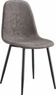Krzesła - kontrast Krzesło tapicerowane nowoczesne do jadalni salonu Monica antracyt - miniaturka - grafika 1