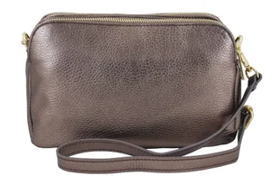 Damska torebka metalizowana - Złota ciemna - Torebki damskie - miniaturka - grafika 5