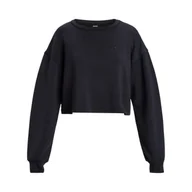 Bluzy damskie - Bluza z okrągłym dekoltem dla Kobiety RISE & VIBE Czarny - miniaturka - grafika 1