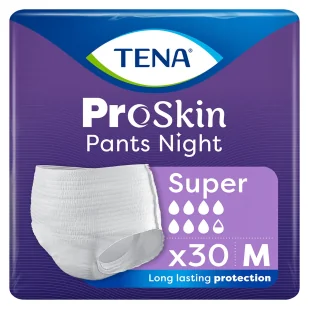 SCA Tena ESSITY Majtki chłonne Pants Proskin Super Night M x 30 szt - Pieluchy dla dorosłych - miniaturka - grafika 4
