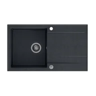 Zlewozmywaki - QUADRON Zlew EVAN 111 black diamond + syfon INOX - miniaturka - grafika 1