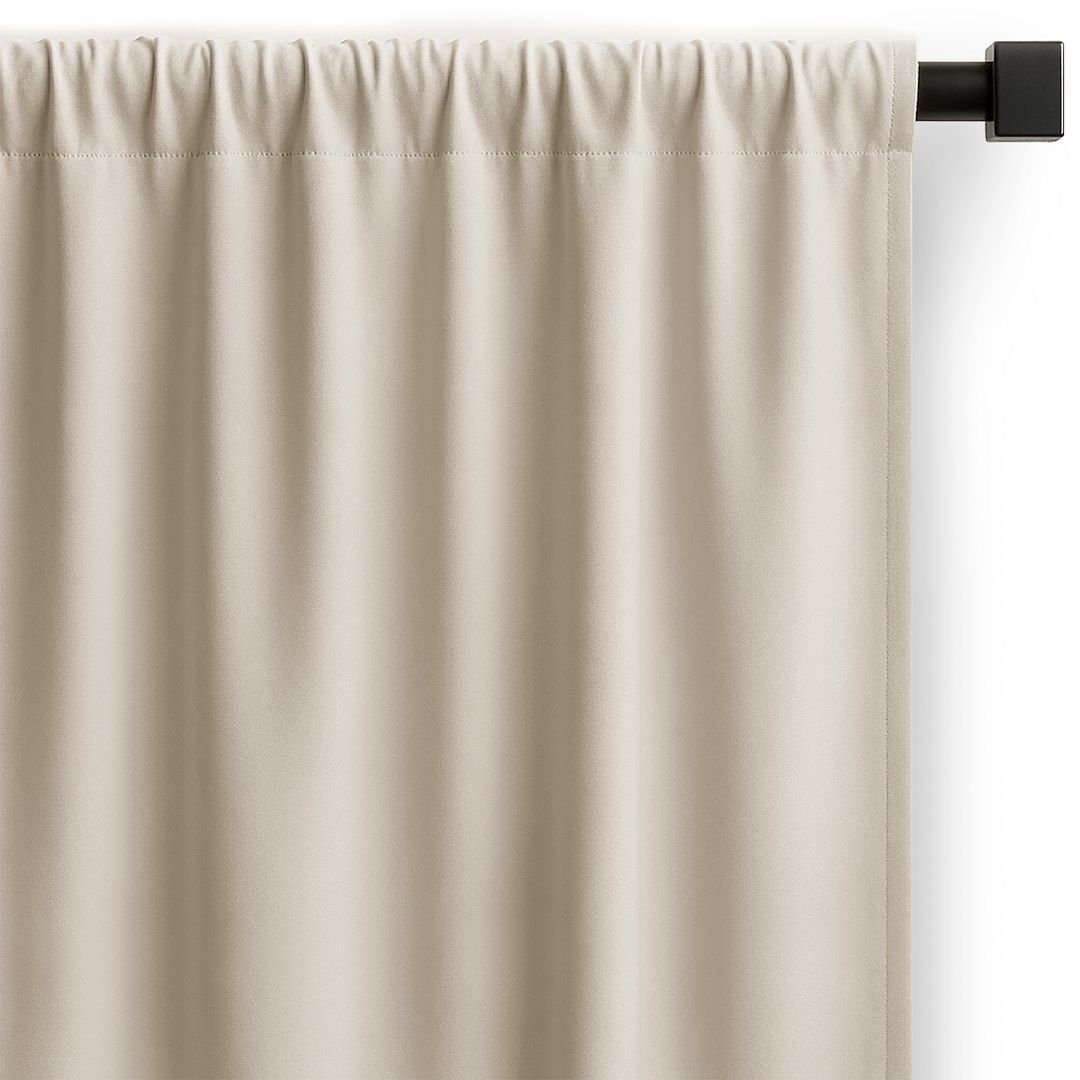 Dymo Zasłona CARLI 140x260 jasnobeżowa oxford na taśmie Restilo