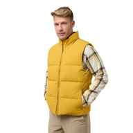 Kamizelki męskie - Męska kamizelka puchowa Jack Wolfskin NORDLICHT VEST M mustard - L - miniaturka - grafika 1