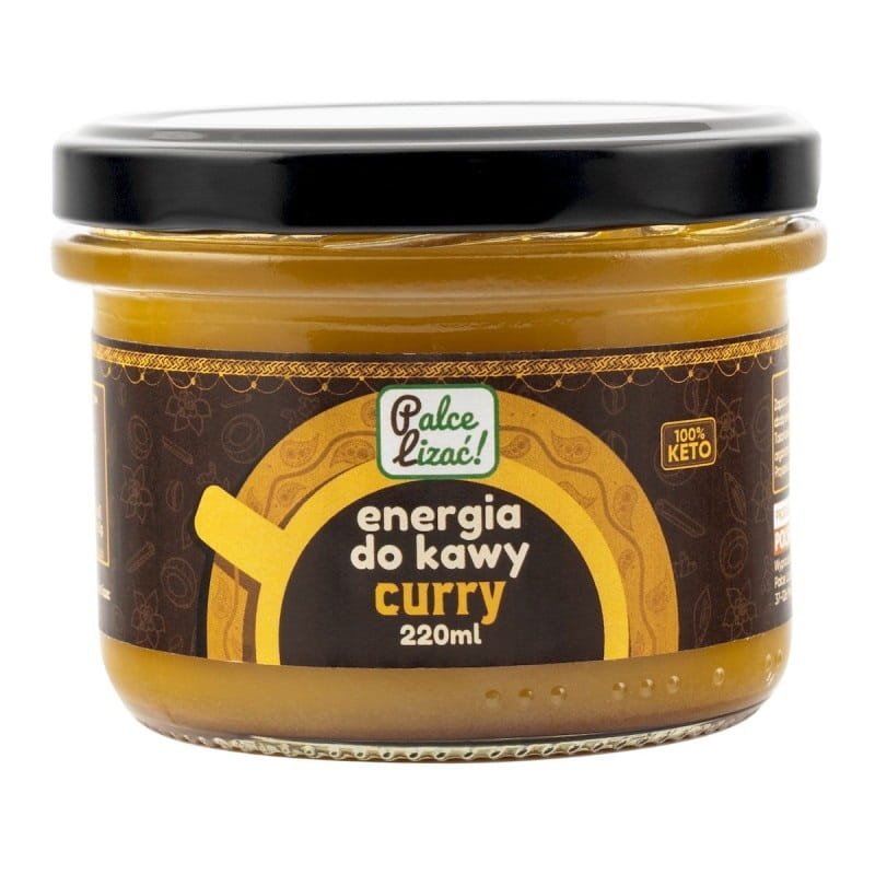 ENERGIA DO KAWY - MASŁO SKLAROWANE Z CURRY 220 ML. - PALCE LIZAĆ