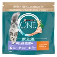 Sucha karma dla kotów - Purina ONE Coat & Hairball - 6 x 1,4 kg - miniaturka - grafika 1