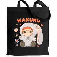 Torby i wózki na zakupy - Torba Czarna EKO Shopper BECOME REBEL Na Zakupy Na Prezent Święta Wz - miniaturka - grafika 1