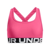 Biustonosze - Dziewczęcy biustonosz treningowy Under Armour G Crossback Bra - różowy - miniaturka - grafika 1