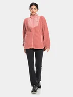 Bluzy damskie - Roxy Polar Sherpa Jacket Plfl ERJPF03155 Różowy Regular Fit - miniaturka - grafika 1