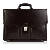 Teczki i aktówki - TECZKA MĘSKA ZE SKÓRY NATURALNEJ PAOLO PERUZZI  T-80-BR - miniaturka - grafika 1