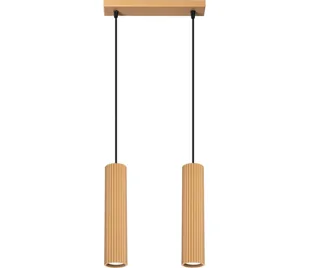 Sollux SL.1555 - Żyrandol na lince KARBON 2xGU10/10W/230V złoty - Lampy sufitowe - miniaturka - grafika 1