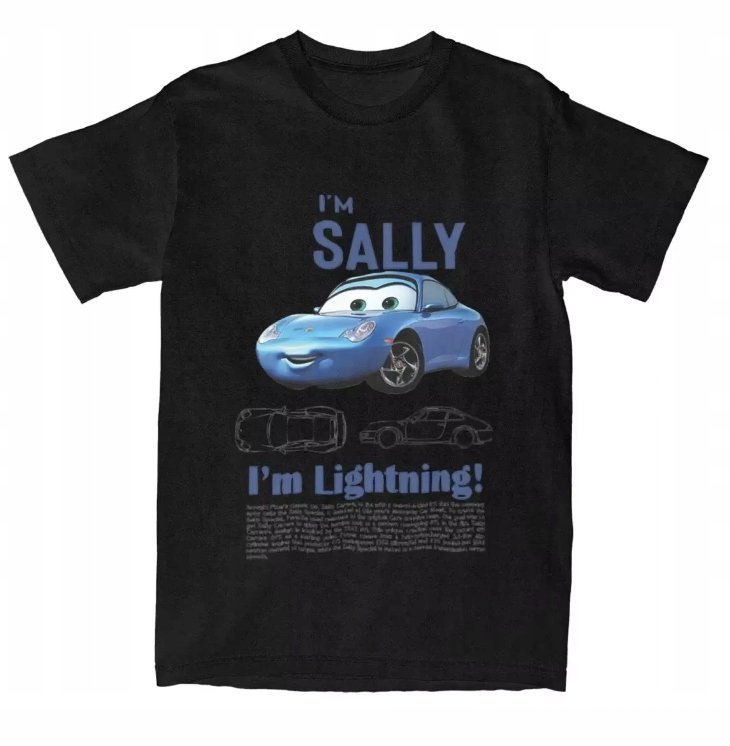 ŚWIĄTECZNA KOSZULKA MĘSKA ŚMIESZNA T-SHIRT I'm Lightning Cars Mcqueen sally