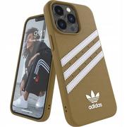 Etui i futerały do telefonów - Adidas OR Moulded PU iPhone 13 Pro / 13 6,1" beżowo-złoty/beige-gold 47806 - miniaturka - grafika 1